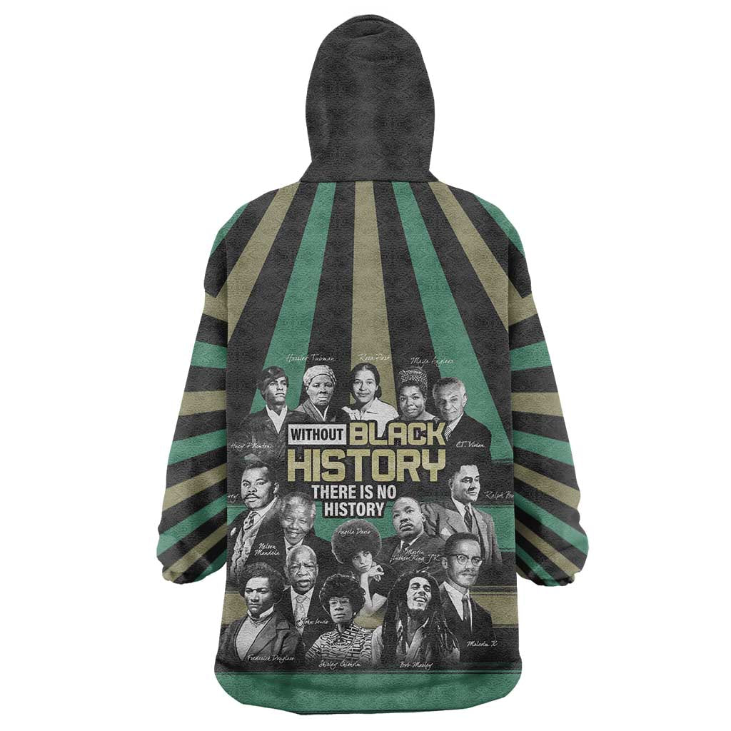 Black History Month Wearable Blanket Hoodie Civil Rights Leaders