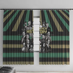 Black History Month Window Curtain Civil Rights Leaders