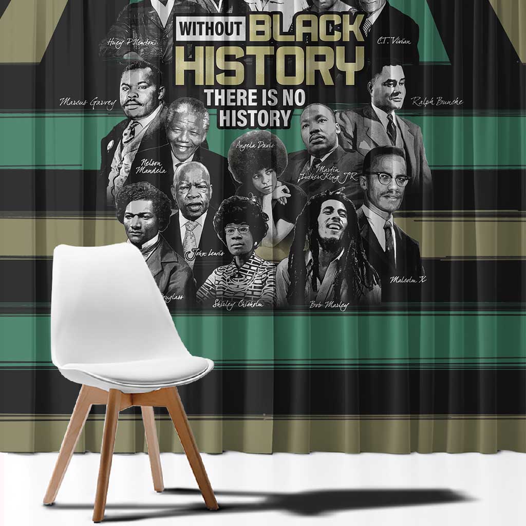 Black History Month Window Curtain Civil Rights Leaders