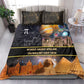 Afro Egyptian Pyramids Bedding Set Ancient African Achievements Galaxy