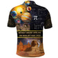 Afro Egyptian Pyramids Polo Shirt Ancient African Achievements Galaxy