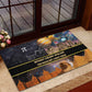 Afro Egyptian Pyramids Rubber Doormat Ancient African Achievements Galaxy