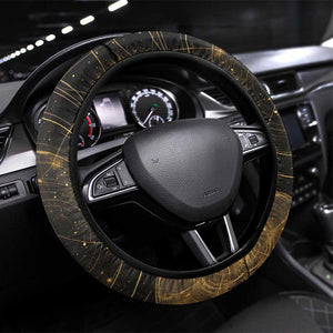 Afro Egyptian Pyramids Steering Wheel Cover Ancient African Achievements Galaxy