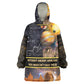 Afro Egyptian Pyramids Wearable Blanket Hoodie Ancient African Achievements Galaxy