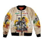 African Achievements Bomber Jacket Civil Rights Female Leaders Sunflower