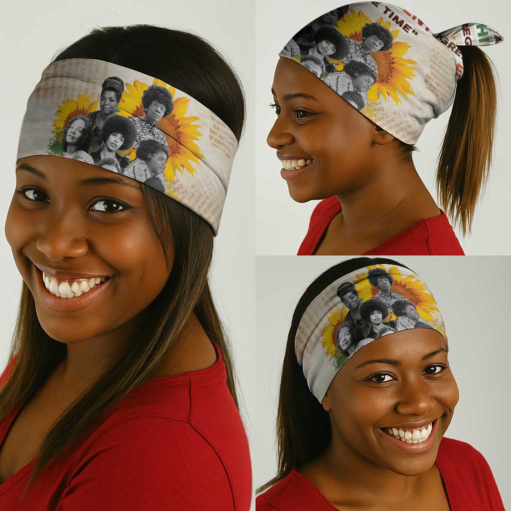 African Achievements Neck Gaiter Civil Rights Female Leaders Sunflower DT04