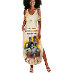 African Achievements Summer Maxi Dress Civil Rights Female Leaders Sunflower