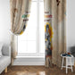 African Achievements Window Curtain Civil Rights Female Leaders Sunflower