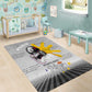 African American Coretta Scott King Area Rug Honoring The Legacy Hand Draw Style
