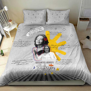 African American Coretta Scott King Bedding Set Honoring The Legacy Hand Draw Style