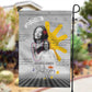 African American Coretta Scott King Garden Flag Honoring The Legacy Hand Draw Style