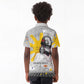 African American Coretta Scott King Kid Polo Shirt Honoring The Legacy Hand Draw Style