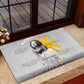 African American Coretta Scott King Rubber Doormat Honoring The Legacy Hand Draw Style