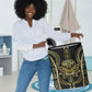 Egypt The Lotus Laundry Basket Gold Bloom Hieroglyphic Patterns