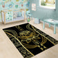 Egypt The Lotus Area Rug Gold Bloom Hieroglyphic Patterns