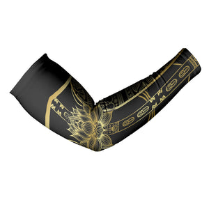 Egypt The Lotus Arm Sleeves Gold Bloom Hieroglyphic Patterns