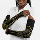 Egypt The Lotus Arm Sleeves Gold Bloom Hieroglyphic Patterns
