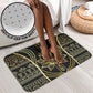 Egypt The Lotus Bathroom Set Gold Bloom Hieroglyphic Patterns