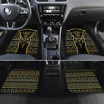 Egypt The Lotus Car Mats Gold Bloom Hieroglyphic Patterns