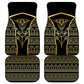 Egypt The Lotus Car Mats Gold Bloom Hieroglyphic Patterns