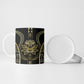 Egypt The Lotus Ceramic Mug Gold Bloom Hieroglyphic Patterns