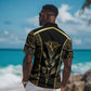 Egypt The Lotus Hawaiian Shirt Gold Bloom Hieroglyphic Patterns DT05