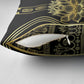 Egypt The Lotus Pillow Cover Gold Bloom Hieroglyphic Patterns