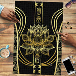Egypt The Lotus Puzzle Gold Bloom Hieroglyphic Patterns