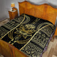 Egypt The Lotus Quilt Gold Bloom Hieroglyphic Patterns