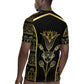 Egypt The Lotus Rugby Jersey Gold Bloom Hieroglyphic Patterns