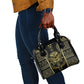 Egypt The Lotus Shoulder Handbag Gold Bloom Hieroglyphic Patterns