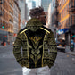 Egypt The Lotus Zip Hoodie Gold Bloom Hieroglyphic Patterns