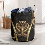 Egypt Uraeus Laundry Basket Gold Cobra Luxury Style