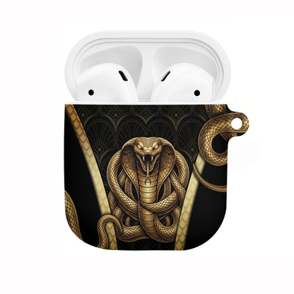 Egypt Uraeus AirPods Case Gold Cobra Luxury Style