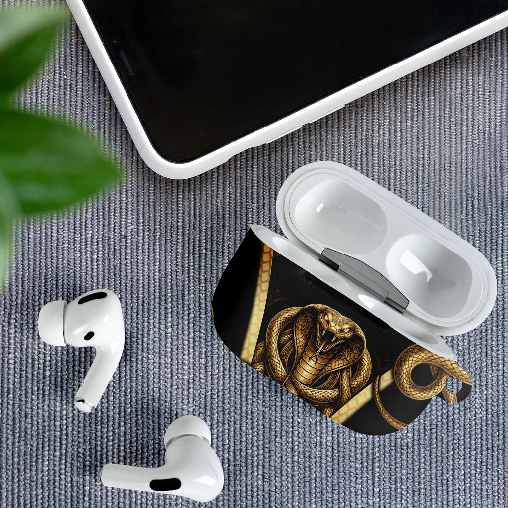 Egypt Uraeus AirPods Case Gold Cobra Luxury Style