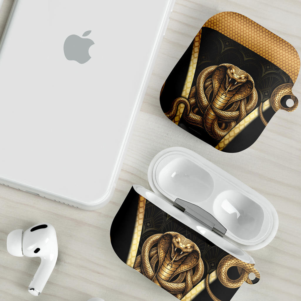 Egypt Uraeus AirPods Case Gold Cobra Luxury Style