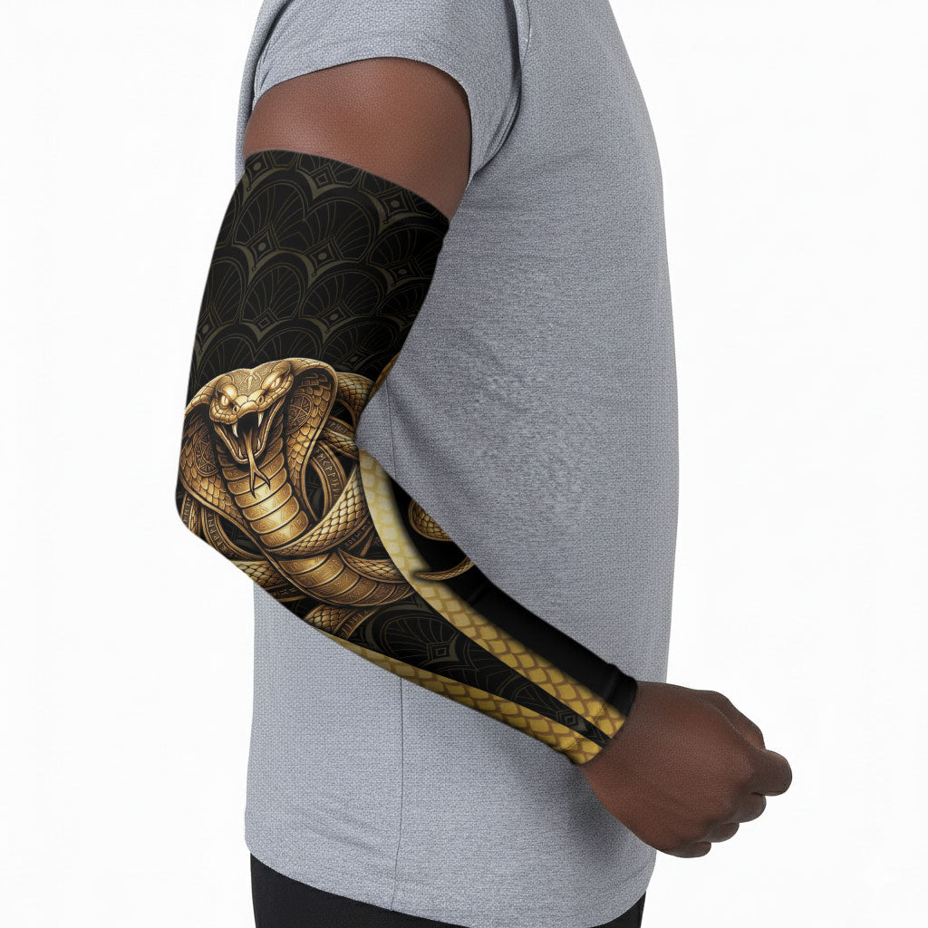 Egypt Uraeus Arm Sleeves Gold Cobra Luxury Style