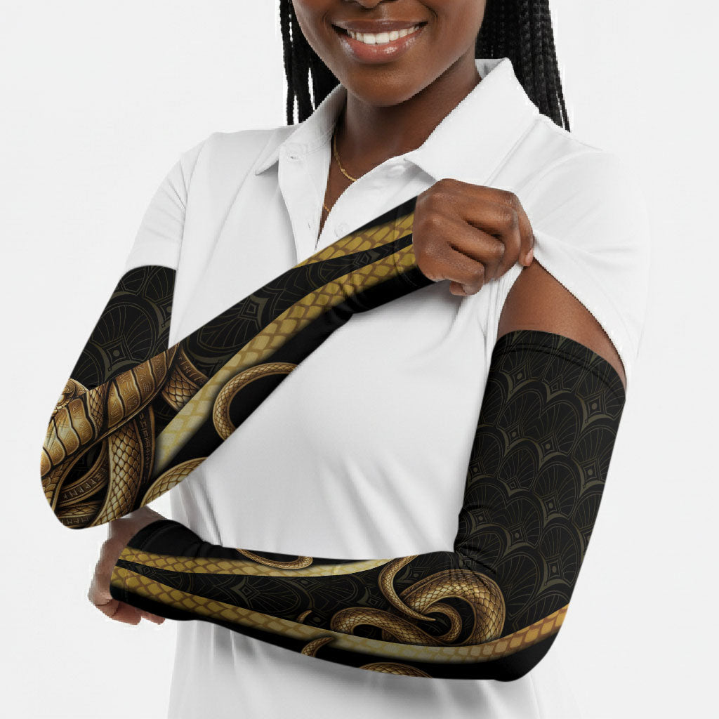 Egypt Uraeus Arm Sleeves Gold Cobra Luxury Style