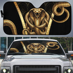 Egypt Uraeus Auto Sun Shade Gold Cobra Luxury Style