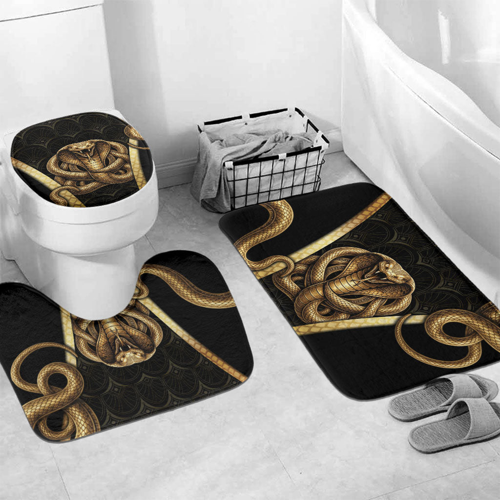 Egypt Uraeus Bathroom Set Gold Cobra Luxury Style