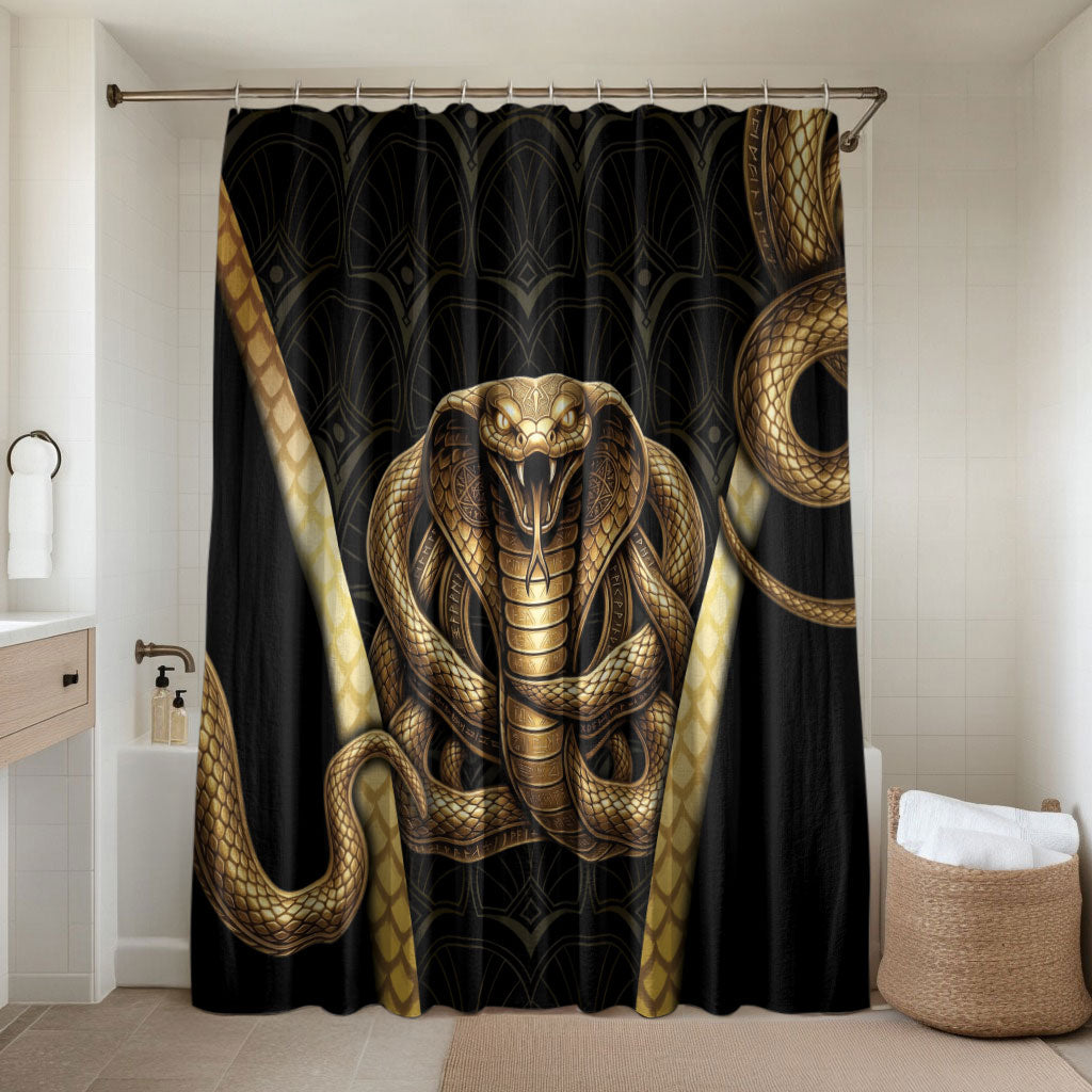 Egypt Uraeus Bathroom Set Gold Cobra Luxury Style