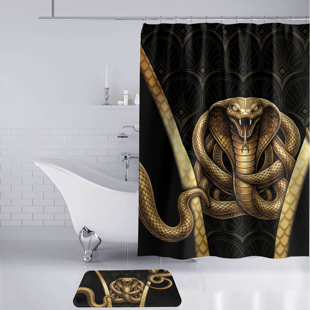 Egypt Uraeus Bathroom Set Gold Cobra Luxury Style