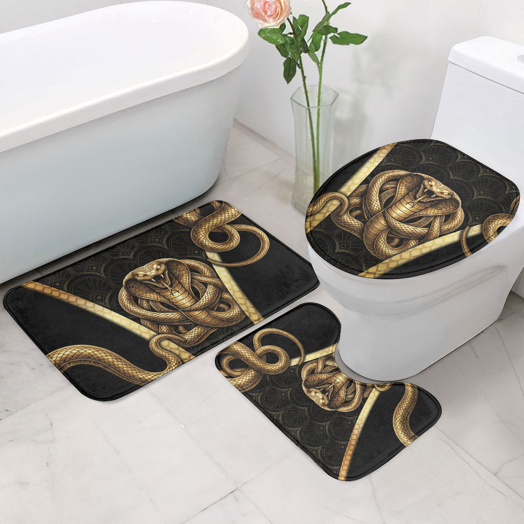 Egypt Uraeus Bathroom Set Gold Cobra Luxury Style
