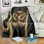 Egypt Uraeus Blanket Gold Cobra Luxury Style