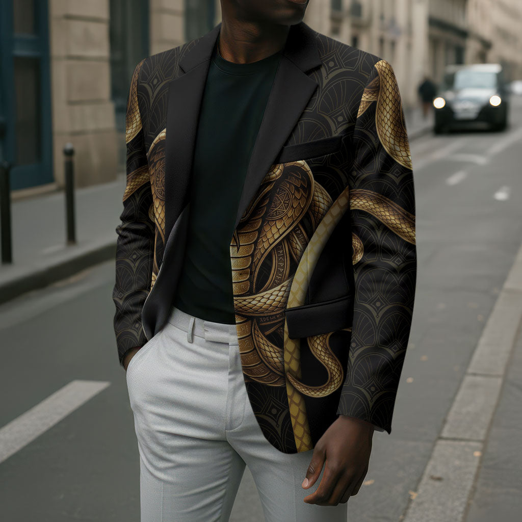 Egypt Uraeus Blazer Gold Cobra Luxury Style