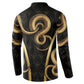 Egypt Uraeus Button Sweatshirt Gold Cobra Luxury Style