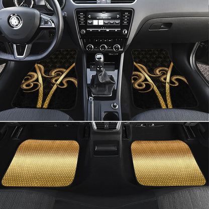 Egypt Uraeus Car Mats Gold Cobra Luxury Style