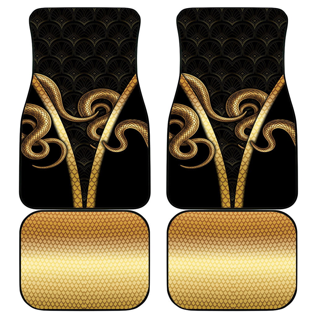 Egypt Uraeus Car Mats Gold Cobra Luxury Style
