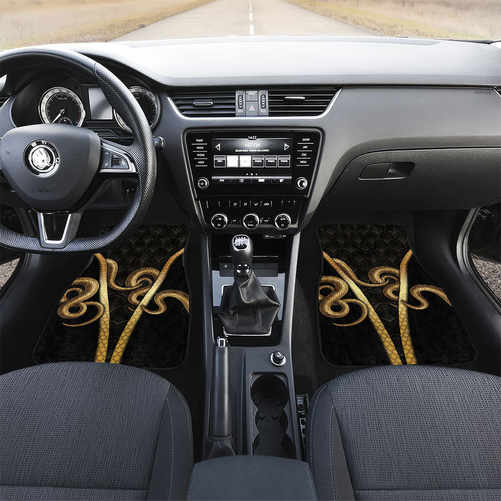 Egypt Uraeus Car Mats Gold Cobra Luxury Style
