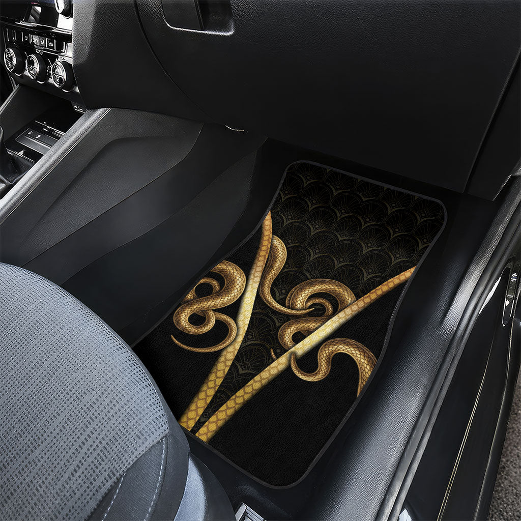 Egypt Uraeus Car Mats Gold Cobra Luxury Style